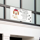 Banderoles Cute Spaniel Dog Walking Grooming Business (Bâtiment extérieur)