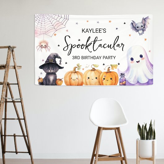 Banderoles Cute Spooktacular Anniversaire