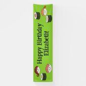 Banderoles Cute Sushi Enfants 1er anniversaire (Verticale)