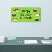 Banderoles Cute Sushi Enfants 1er anniversaire (Salon professionnel)