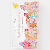 Banderoles Cute Sweet Celebration Candyland Anniversaire de e (Vertical)