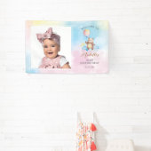 Banderoles Cute Teddy Bear Beary First Birthday Photo Welcome (Insitu)