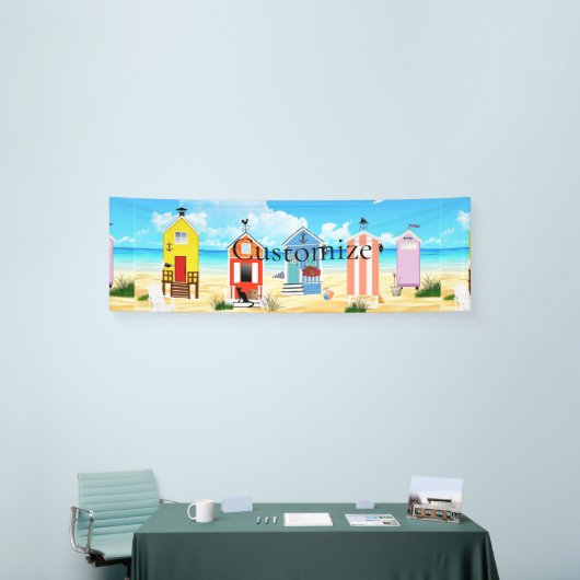 Banderoles Cute Tiny Beach Shacks Thunder_Cove (Salon professionnel)