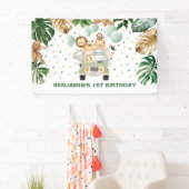 Banderoles Cute Wild Jungle Safari Animaux Anniversaire Parad (En situation)