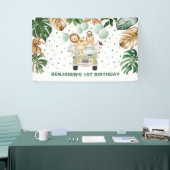 Banderoles Cute Wild Jungle Safari Animaux Anniversaire Parad (Salon professionnel)