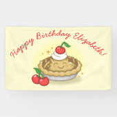 Banderoles Cutie Pie Anniversaire Fête Enfants Cherry (Horizontal)