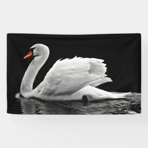 Banderoles Cygne blanc sur le lac