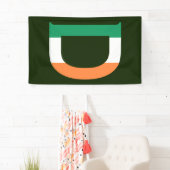 Banderoles D Monogramme superposé sur Irish Flag (v) bnrcn (En situation)