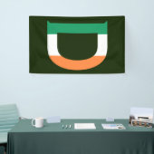 Banderoles D Monogramme superposé sur Irish Flag (v) bnrcn (Salon professionnel)