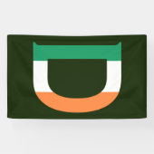 Banderoles D Monogramme superposé sur Irish Flag (v) bnrcn (Horizontal)