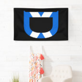 Banderoles D Monogramme superposé sur le drapeau écossais (v) (En situation)