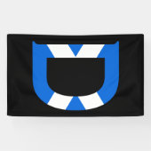 Banderoles D Monogramme superposé sur le drapeau écossais (v) (Horizontal)
