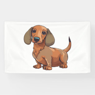 Banderoles Dachshund Chien mignonne