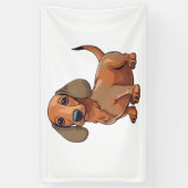 Banderoles Dachshund Chien mignonne (Vertical)