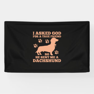 Banderoles Dachshund Est Mon Vrai Ami