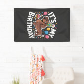 Banderoles Dachshund It's My Birthday (En situation)