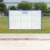 Banderoles Dad Blue Monogram 3' x 5' To Do List Dry Erase (En situation)