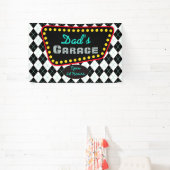 Banderoles Dad's Garage Sign Banner Gift (Insitu)