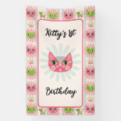 Banderoles Daisy Kitty Chat Anniversaire (Verticale)
