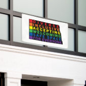 Banderoles Dakota du Nord (Noir) Espace sécurisé LGBTQ (Bâtiment extérieur)