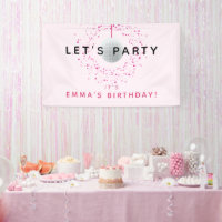 Dance Disco Ball Party Personnalisé Rose Black Par