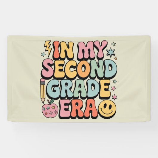 Banderoles Dans Mon deuxième année d'études 2e année d'enseig (Horizontal)