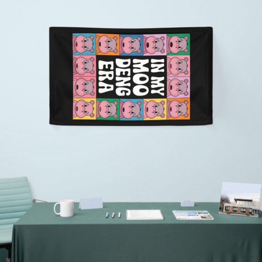 Banderoles Dans Mon ère Moo Deng Moo Deng Hippo Lover (Salon professionnel)