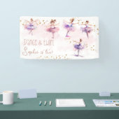 Banderoles Danse et ballerine tourbillon anniversaire (Salon professionnel)