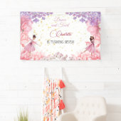 Banderoles Danse et ballerine tourbillon anniversaire (En situation)