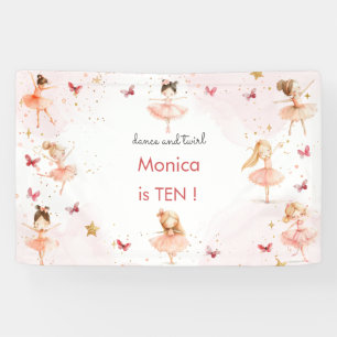 Banderoles Danse et tournoi mignon ballerine ballet enfant an