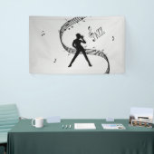 Banderoles Danse Jazz Argent (Salon professionnel)