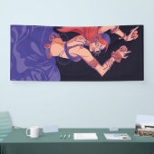 Banderoles Danse tribale tzigane avec cymbales (Salon professionnel)