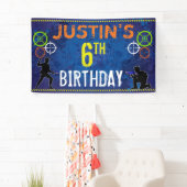 Banderoles Dart Wars Soldats Fête d'anniversaire (En situation)