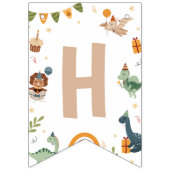 Banderoles de bannière d'anniversaire ONE-a-saurus (Deuxième drapeau)