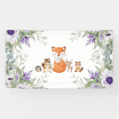 Banderoles De beaux animaux de la forêt boisée apportent (Horizontal)