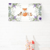 Banderoles De beaux animaux de la forêt boisée apportent (Insitu)