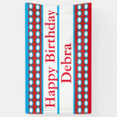 Banderoles De "coutume de Debra joyeux anniversaire (Vertical)
