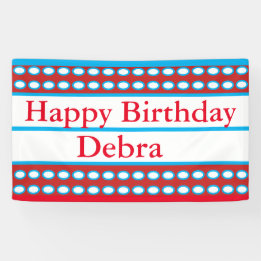 Banderoles De "coutume de Debra joyeux anniversaire