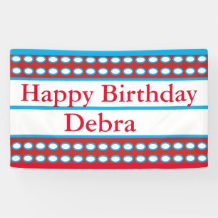 Banderoles De "coutume de Debra joyeux anniversaire