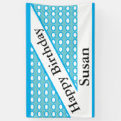 Banderoles De "coutume de Susan joyeux anniversaire (Vertical)