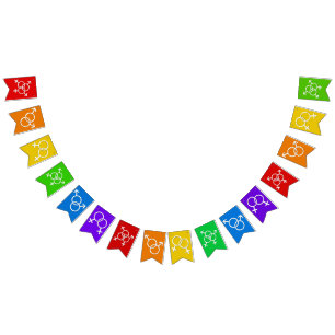 Banderoles de raccord Gay pride Indicateurs d'amou