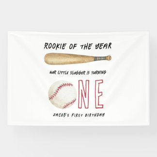 Banderoles Débutant de l'année Fête d'anniversaire de basebal