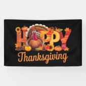 Banderoles Déchets de bon thanksgiving Automne (Horizontal)