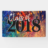 Banderoles Déchirure psychédélique | Rainbow Abstrait Graduat (Horizontal)