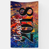 Banderoles Déchirure psychédélique | Rainbow Abstrait Graduat (Vertical)