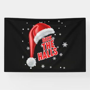 Banderoles Deck The Halls Snow Collection 4x6 Vinyl Banner