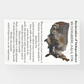 Banderoles Déclaration d'indépendance CONGRÈS, 4 juillet 1776 (Horizontal)