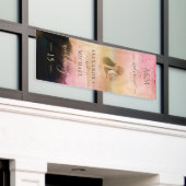 Banderoles Décontracté Cream Black Abstrait Overlay Photo Mar (Bâtiment extérieur)