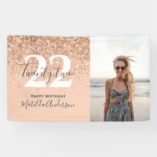 Banderoles Décor d'anniversaire chic de parties scintillant m