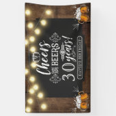 Banderoles Décor d'anniversaire pour les bières et les réjoui (Vertical)